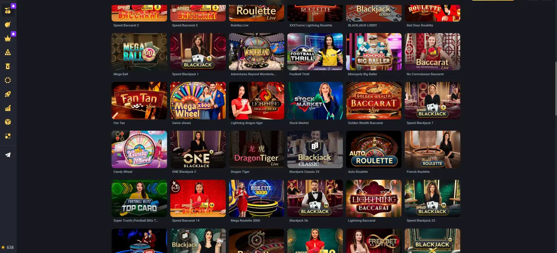 Мобильная версия Million casino